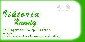 viktoria mandy business card